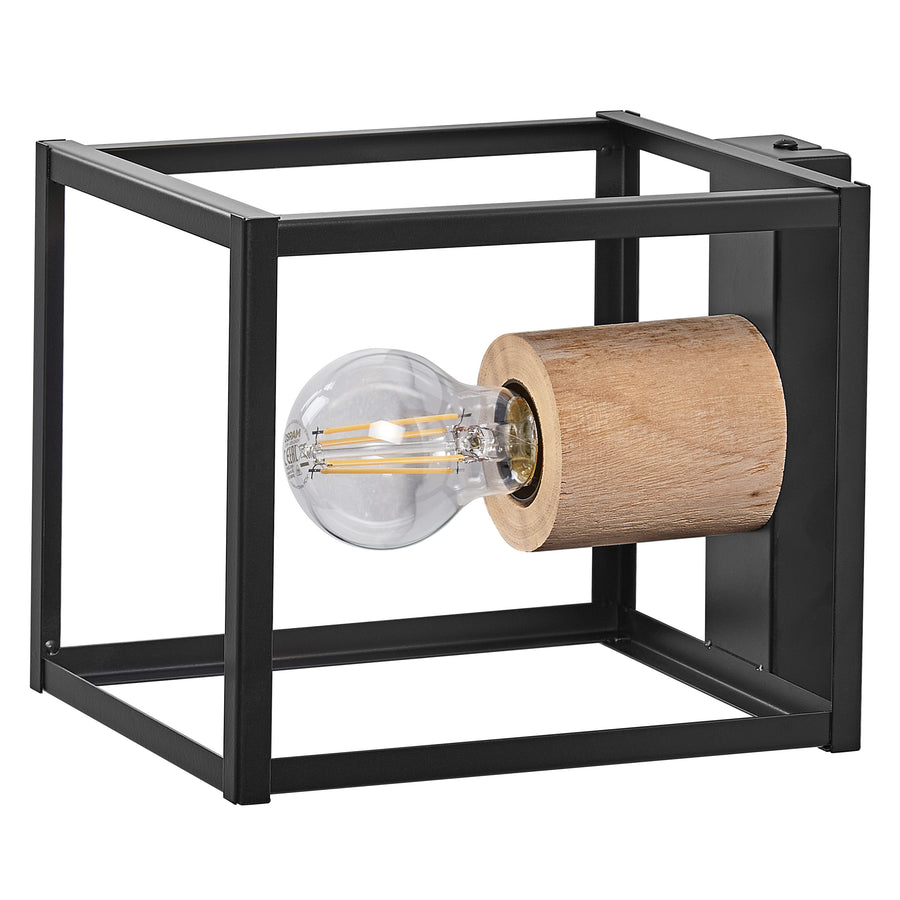 Osram Wandleuchte Decor Nairobi 1-flammig E27 nicht dimmbar schwarz IP20