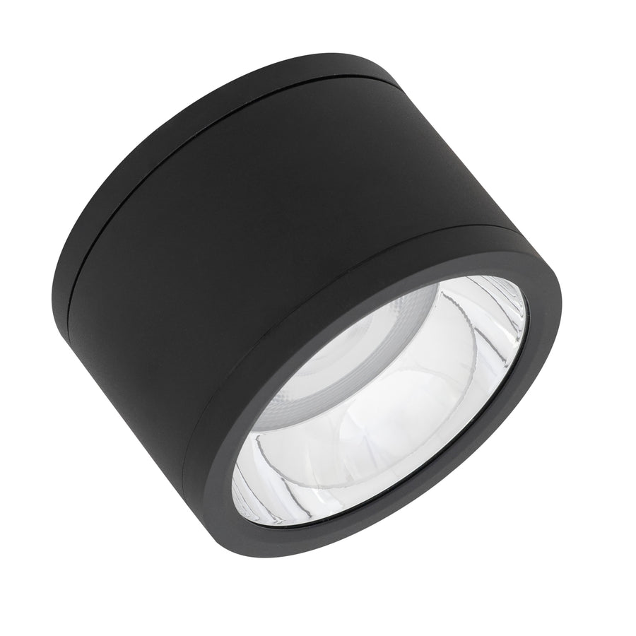 LEDVANCE LED-Feuchtraumleuchte Downlight Surface DN160 30 W 4.000 K 3.300 lm 60° IP65 Schwarz