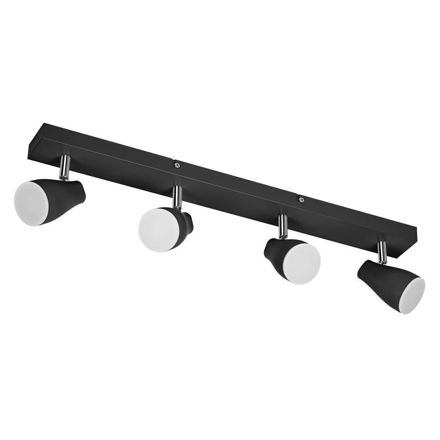 Osram LED Spot Pear 4-flammig 17,2W/2700K 840lm warmweiß nicht dimmbar schwarz IP20