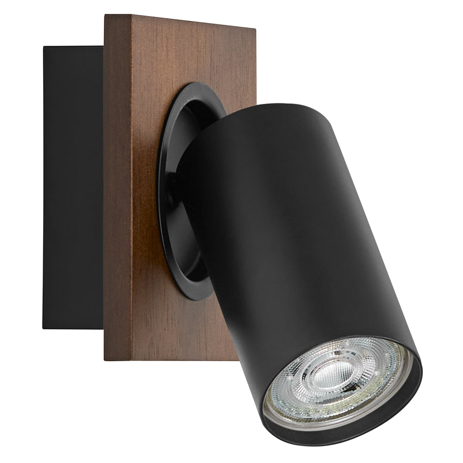 Osram LED Spot Decor Mercury 1-flammig 3,4W/2700K 230lm warmweiß dimmbar Holzdekor/schwarz IP20