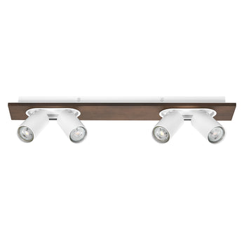 Osram LED Spot Decor Mercury 4-flammig 13,6W/2700K 920lm warmweiß dimmbar weiß/Holzdekor IP20
