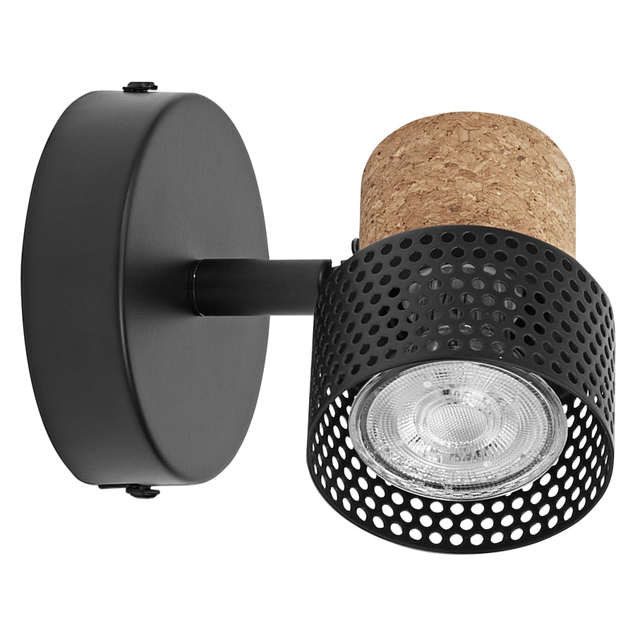 Osram LED Spot Decor Cork 1-flammig 3,4W/2700K 230lm warmweiß dimmbar schwarz IP20