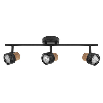 Osram LED Spot Decor Cork 3-flammig 10,2W/2700K 690lm warmweiß dimmbar schwarz IP20