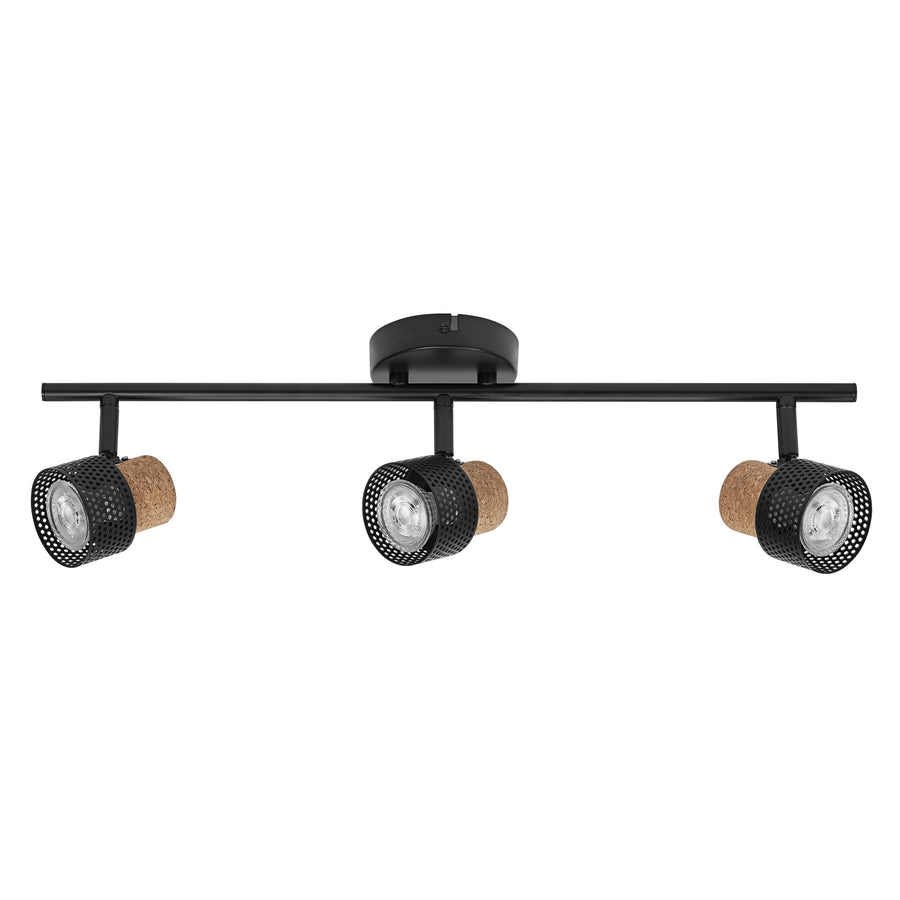 Osram LED Spot Decor Cork 3-flammig 10,2W/2700K 690lm warmweiß dimmbar schwarz IP20