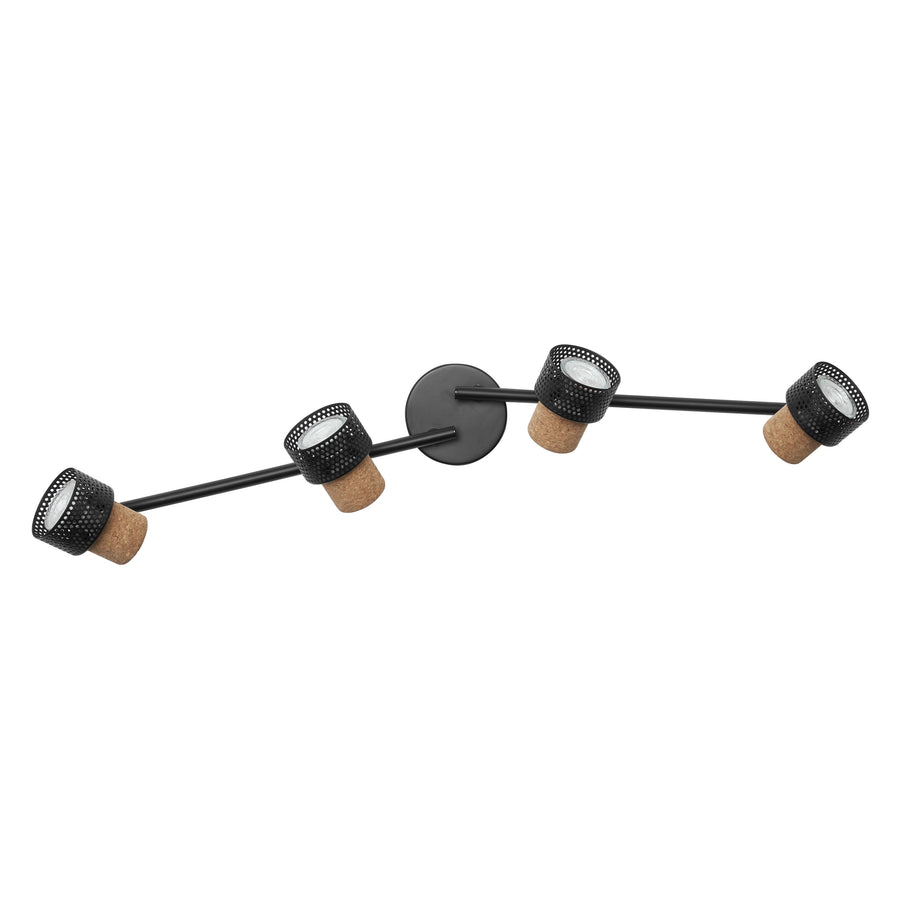 Osram LED Spot Decor Cork 4-flammig 13,6W/2700K 920lm warmweiß dimmbar schwarz IP20