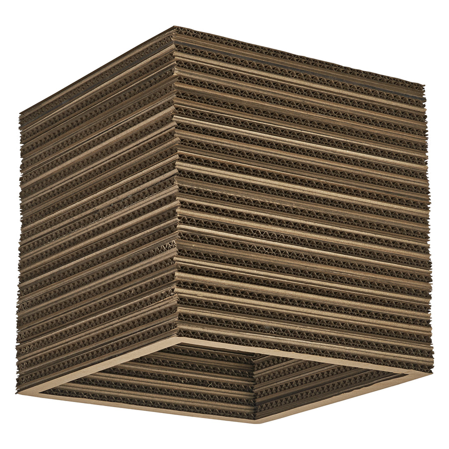 Osram Deckenleuchte Decor Cardboard Square 1-flammig E27 nicht dimmbar braun IP20