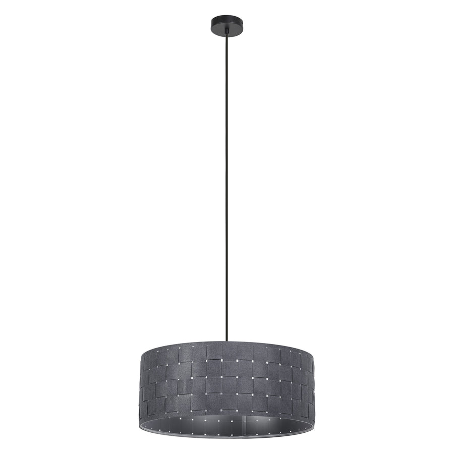 Osram Pendelleuchte Decor Felt Weaving 480mm 3-flammig E27 nicht dimmbar dunkelgrau IP20