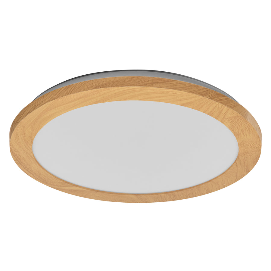 Osram LED Deckenleuchte Orbis Disc 30cm Click 22W/3000-4000K 1800lm tunable white nicht dimmbar Holzdekor IP44