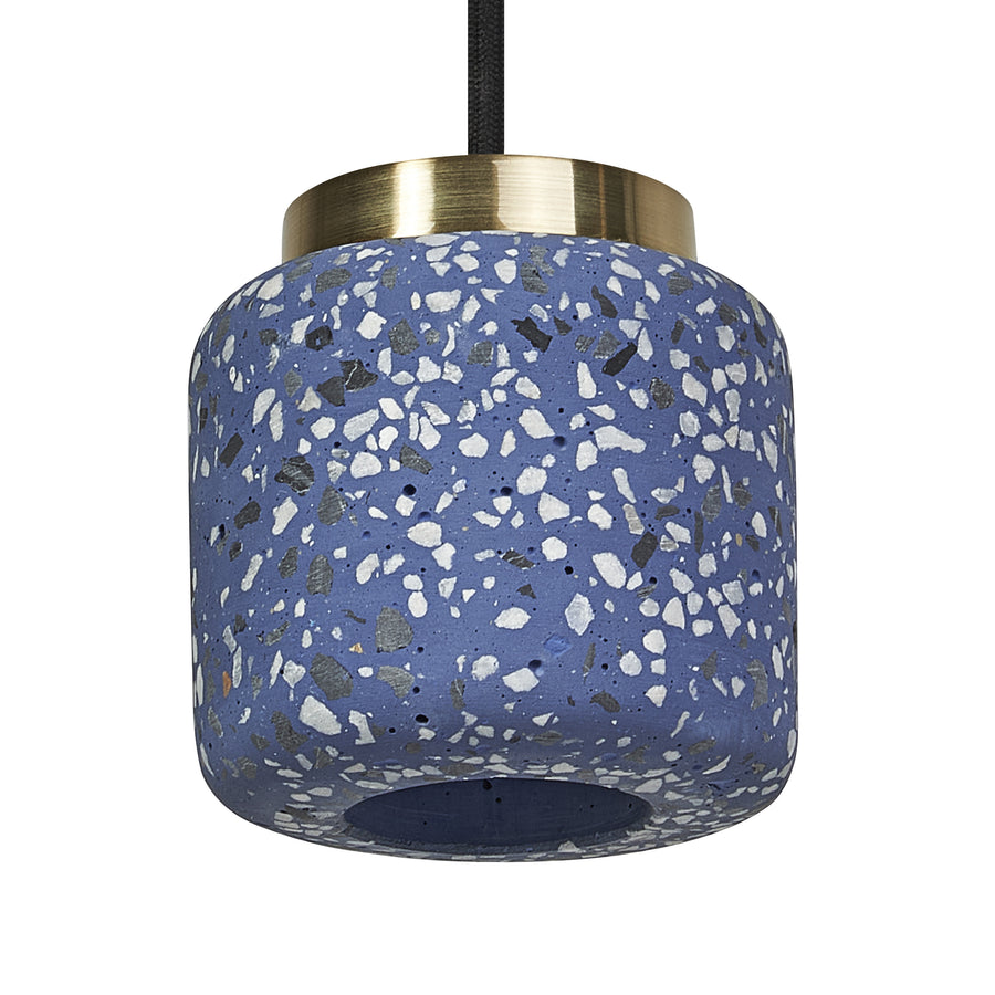 Osram Pendelleuchte Decor Terrazzo Ball 1-flammig GU10 nicht dimmbar blau IP20
