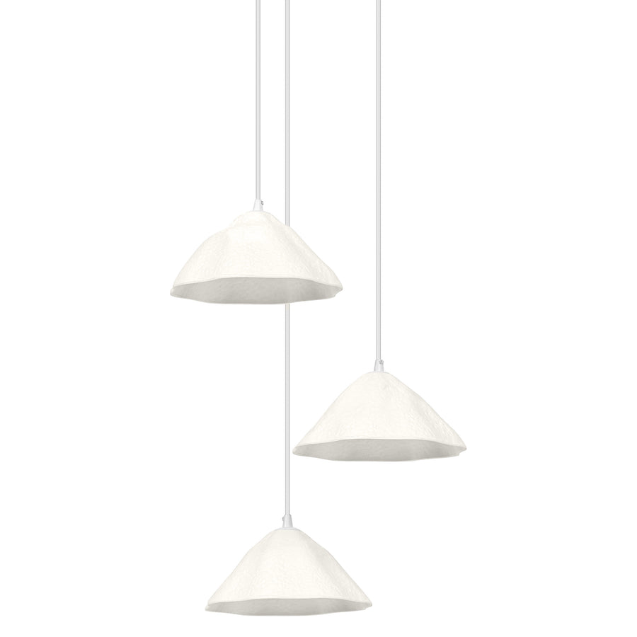 Osram Pendelleuchte Decor Lotus Leaf 3-flammig E14 nicht dimmbar weiß IP20