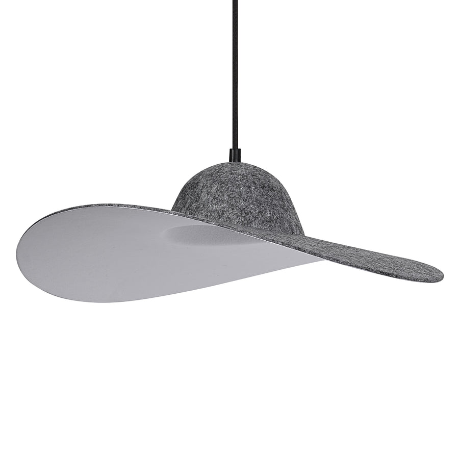 Osram Pendelleuchte Decor Felt Hat 1-flammig E27 nicht dimmbar dunkelgrau IP20