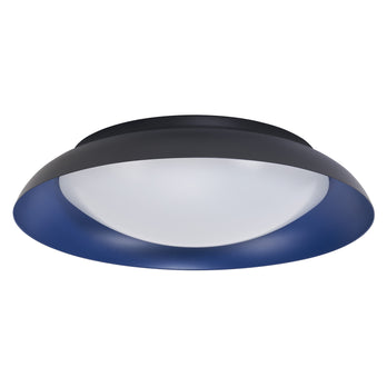 LEDVANCE LED-Deckenleuchte Orbis Plate 430 35 W 830 Click-DIM warmweiß Schwarz/Blau IP20