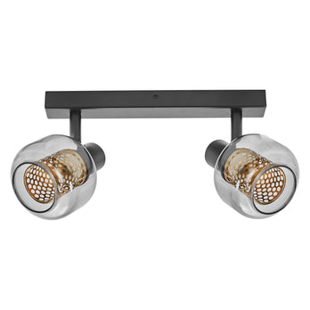 LEDVANCE Spot-Leuchte Decor Spot Firefly 2x2,8 W 827 E14 schwarz dimmbar