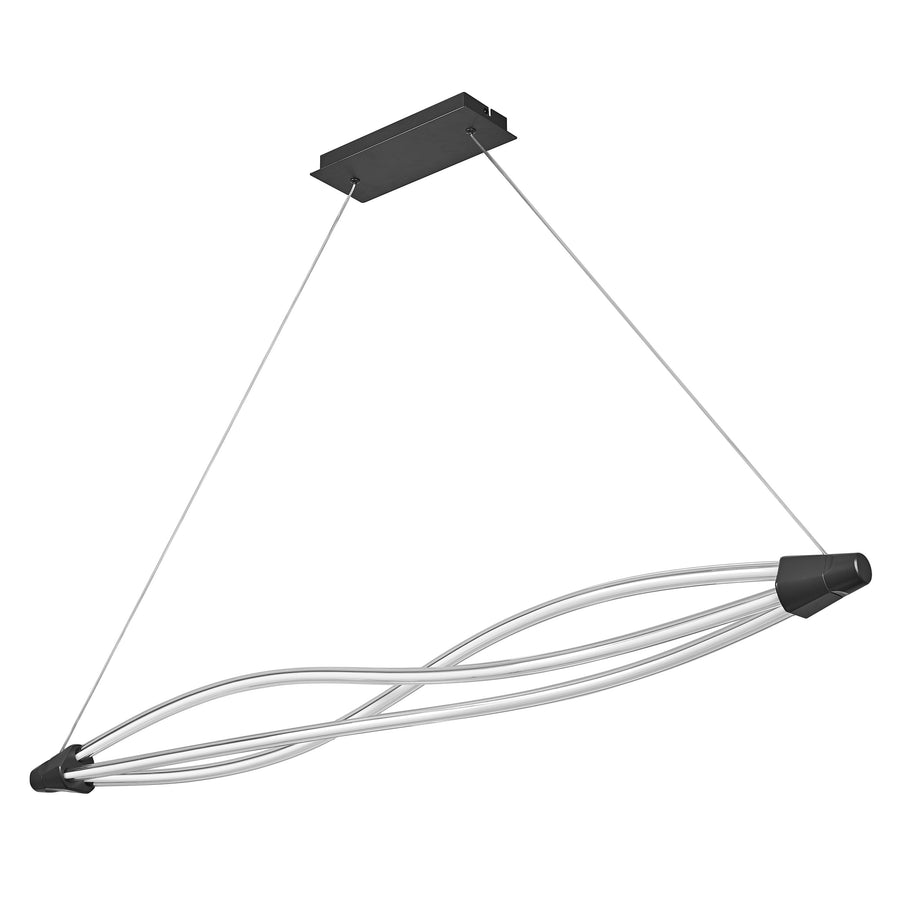Osram LED Pendelleuchte Decor Swirl Click 22W/3000K 2400lm warmweiß dimmbar dunkelgrau IP20