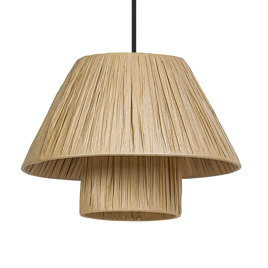 Osram Pendelleuchte Decor Bamboo Paper Hut 1-flammig E27 nicht dimmbar braun IP20