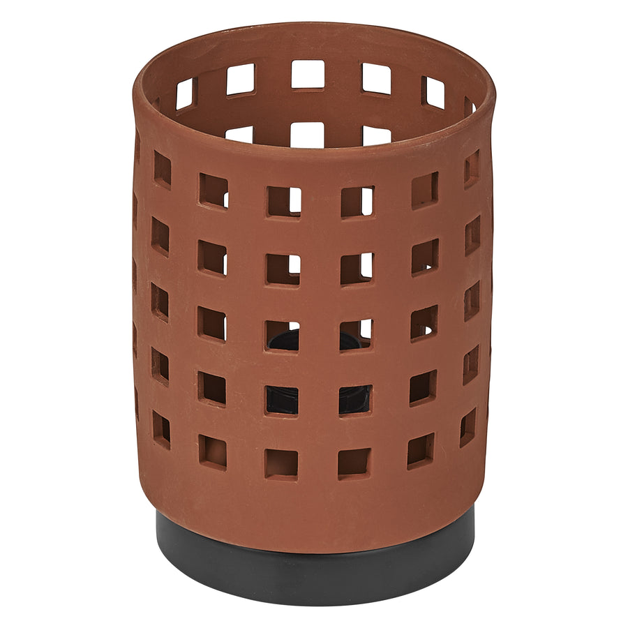 Osram Tischleuchte Decor Clay Windows 1-flammig E27 nicht dimmbar braun IP20