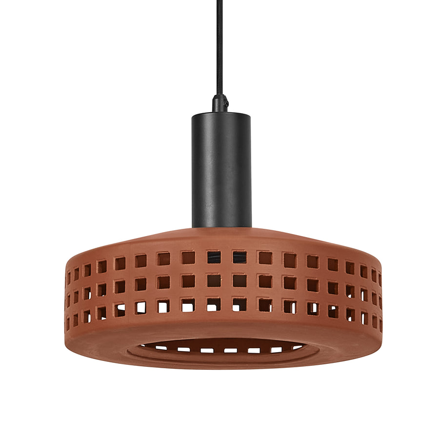 Osram Pendelleuchte Decor Clay Windows 1-flammig E27 nicht dimmbar braun IP20