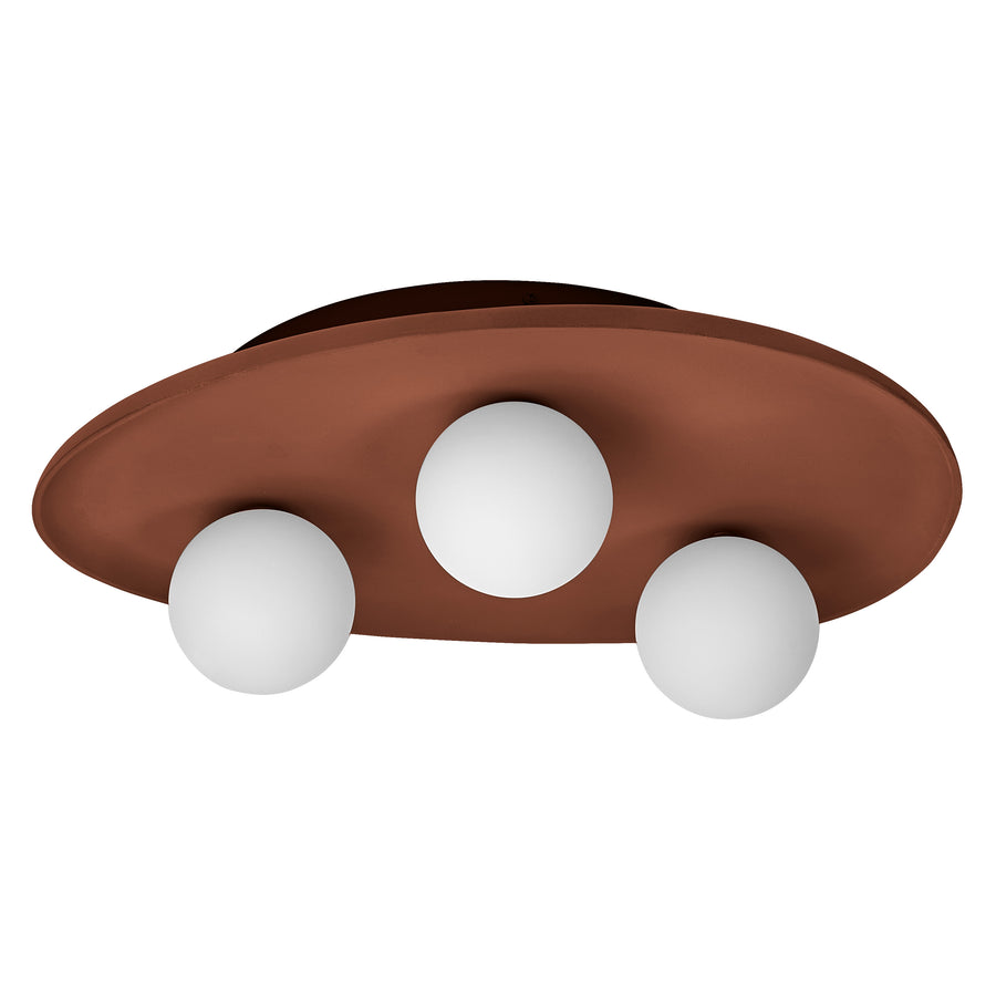 Osram Deckenleuchte Decor Clay Nest 3-flammig G9 nicht dimmbar braun IP20