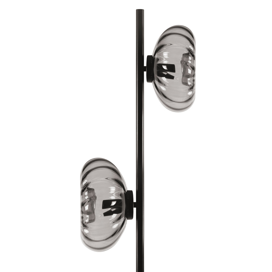 Osram Stehleuchte Decor Smoke Glass 2-flammig E14 nicht dimmbar schwarz IP20