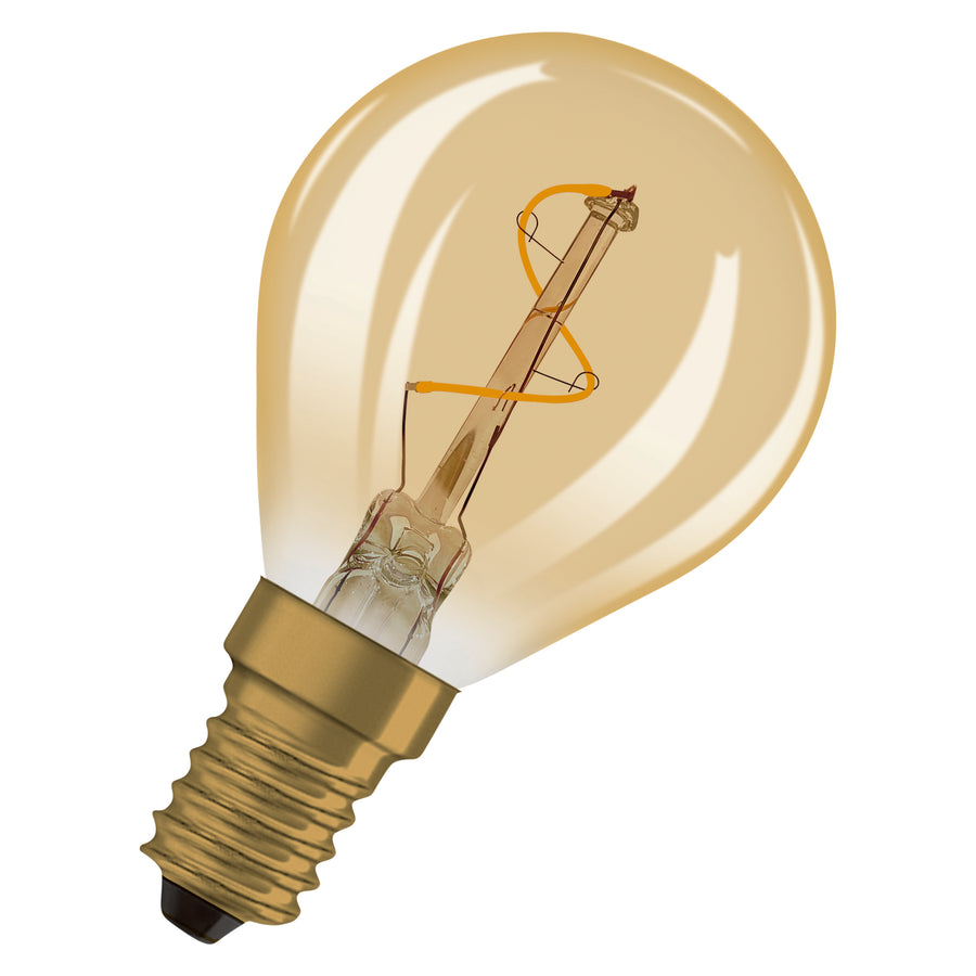 Osram LED Filament Classic P klar gold 320° 1,8W/822 extra warmweiß 30lm E14 220-240V