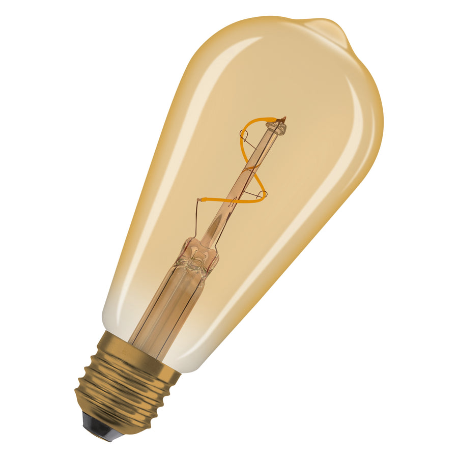 Osram LED Filament Edison klar gold 320° 1,8W/822 extra warmweiß 30lm E27 220-240V