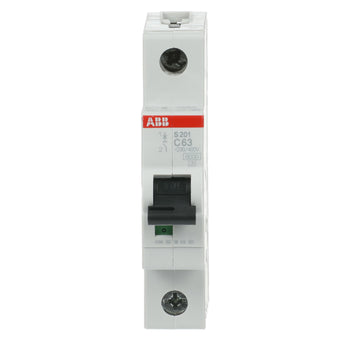 ABB Leitungsschutzschalter S201-C63 1-polig Charakteristik C 63 A 6 kA