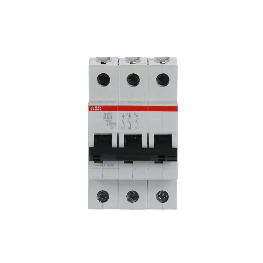 ABB Leitungsschutzschalter S203-B50 3-polig Charakteristik B 50 A 6 kA