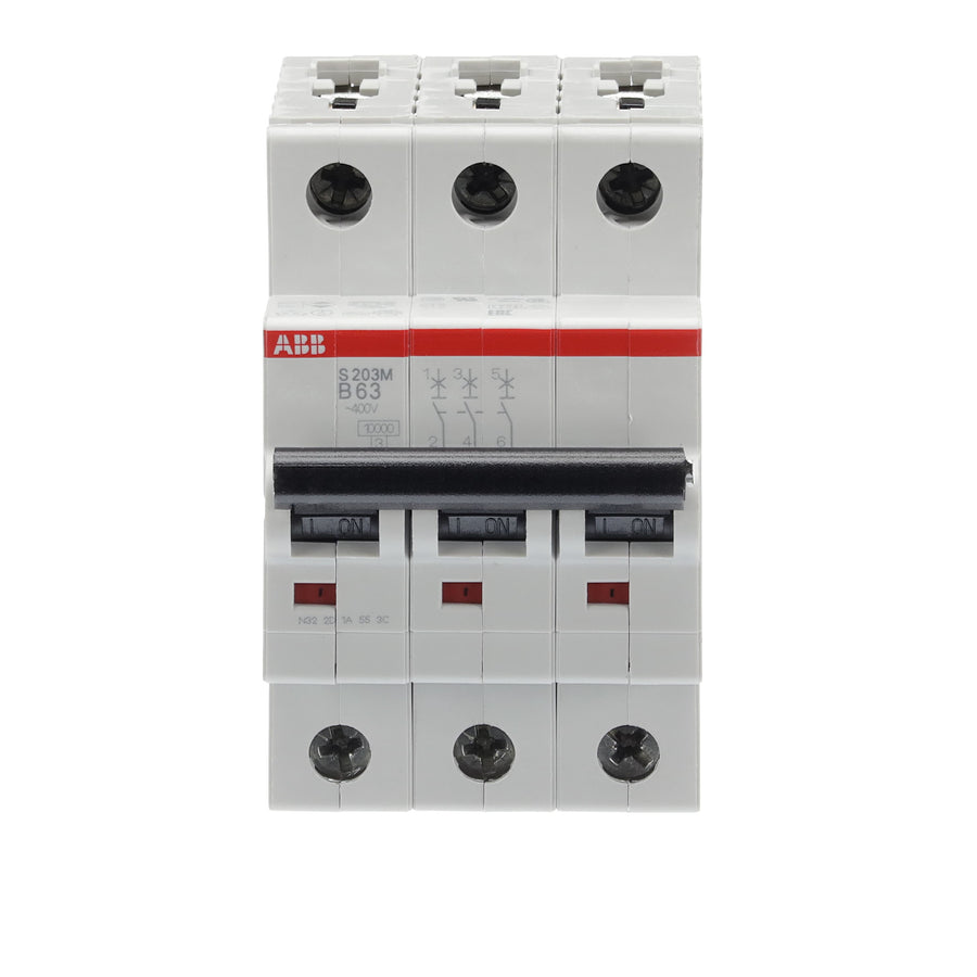 ABB Leitungsschutzschalter S203M-B63 3-polig Charakteristik B 63 A 10 kA