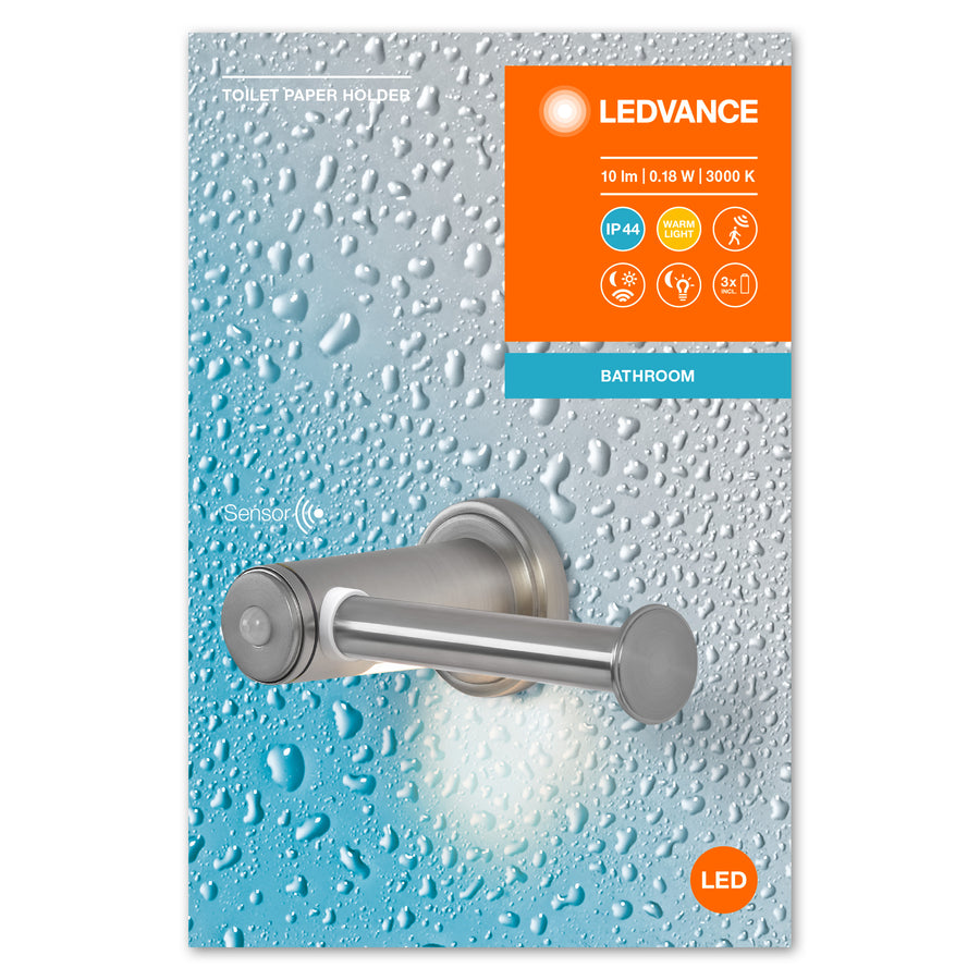 LEDVANCE Leuchte Bathroom Sensor Toilet Paper Holder 0,18W 10lm IP44