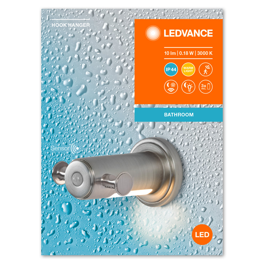 LEDVANCE Leuchte Bathroom Sensor Hook Hanger 0,18W 10lm IP44