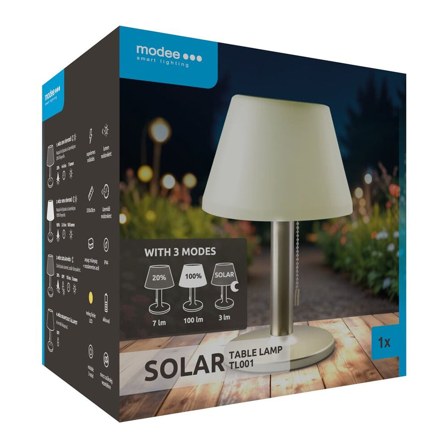 Modee Solar-Tischleuchte TL001 100lm 3000K IP44