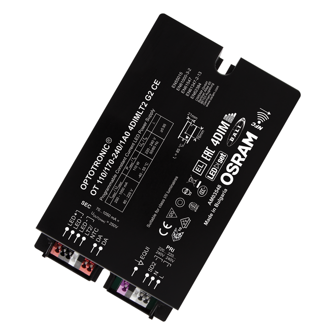 LEDVANCE LED-Treiber OT 110 W 4DIM, DALI/NFC/AstroDIM, IP20, Außenbereich