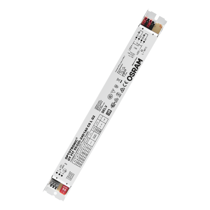 LEDVANCE LED-Treiber OT FIT 55 CS, 4 Stromstufen per DIPswitch, SELV, IP20