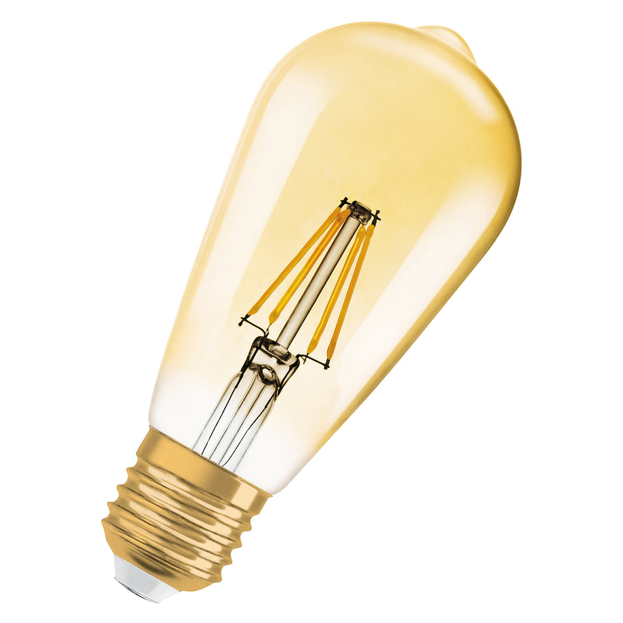 Osram LED Filament Edison klar gold 300° 4,2-33W/824 extra warmweiß 380lm E27 220-240V