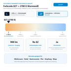 Lichtfarbe 827 (2700 K Warmweiß) und Lichtstrom 900 lm für Philips Master PL-S 11W/827/4P