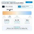Lichtfarbe 3000 (3000 K Warmweiß (3000 K)) und Lichtstrom 13.000 lm für SONDERPOSTEN - Osram Powerstar HQI-T 150W/WDL G12 klar