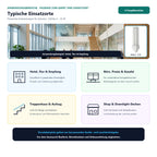 Typische Einsatzorte für Sylvania Lynx-TE 32W/840 FSD GX24q-3 Hellweiss Deluxe: Hotel, Flur & Empfang, Büro, Praxis & Kanzlei, Treppenhaus & Aufzug und Shop & Downlight-Decken