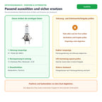 Passform und Systemdaten für Philips Autolampe H7 LongLife EcoVision C1 55W 12V PX26d 12972LLECOC1: Fahrzeug- und Scheinwerferfreigabe prüfen