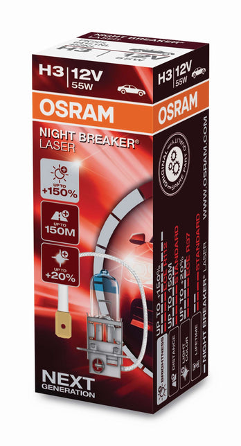 Osram HAL Night Breaker Laser H3 55W 1450lm PK22s 12V