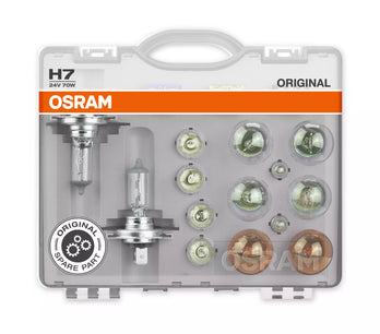 Osram CLK H724 LKW-Ersatzlampen-Set 24V mit 14 Lampen + 3 Sicherungen