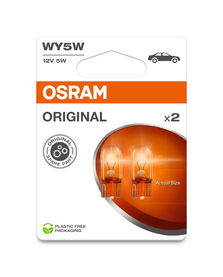 Osram AUX WY5W 5W 30lm W2.1x9.5d 12V 2er Blister – Produktansicht