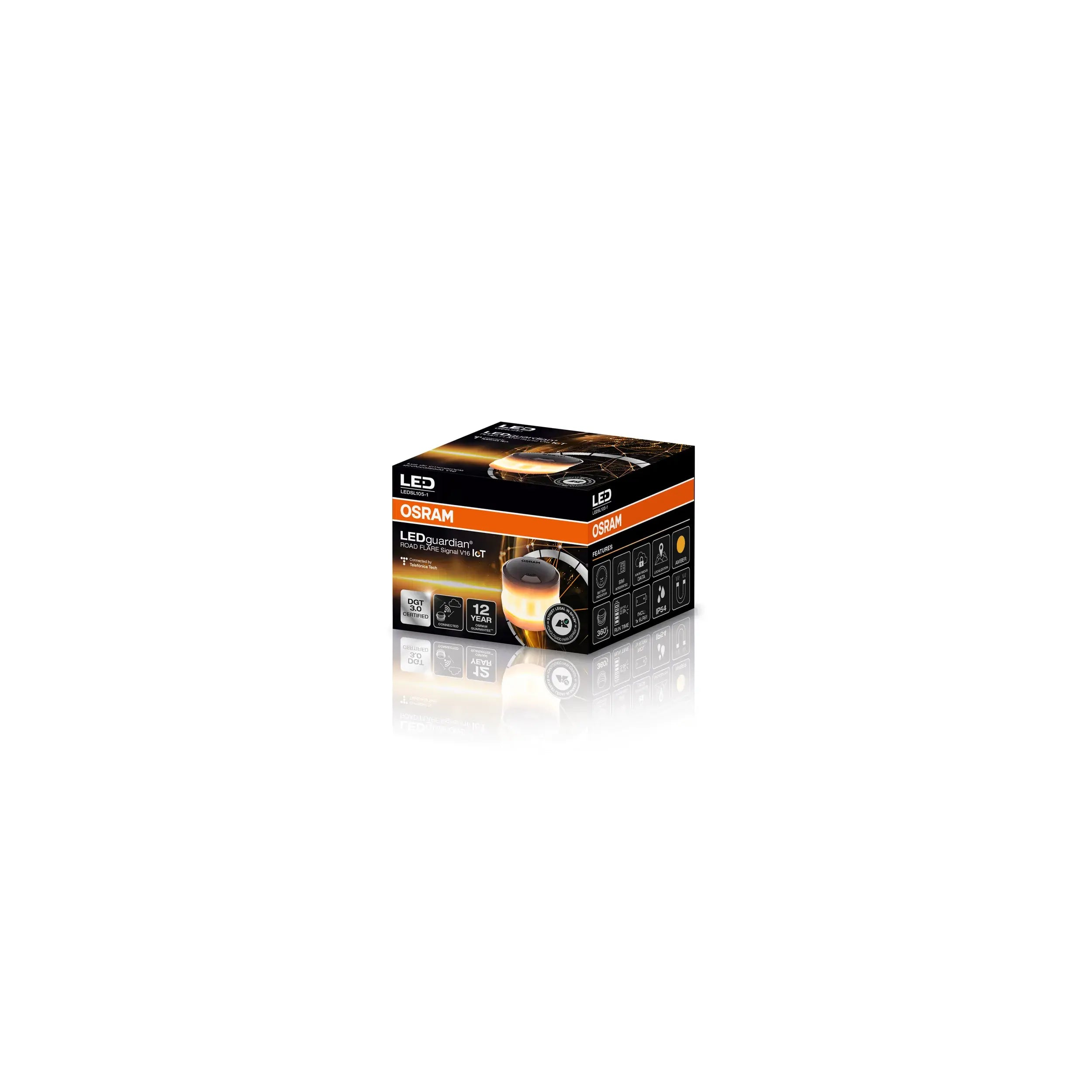 Osram LED LEDguardian Road Flare Signal V16 IoT Warnleuchte 4W 1900K