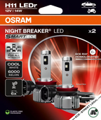 Osram LED Night Breaker Smart ECE H11 14W 1350lm 12V 2er Pack – Ansicht 3