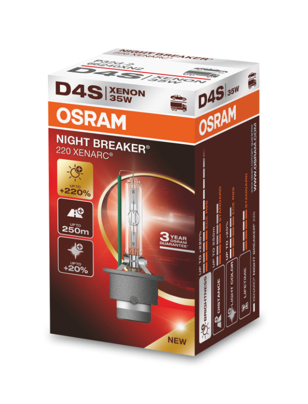 Osram HID Xenarc Night Breaker 220 D4S 35W 3200lm P32d-5 42V – Produktansicht