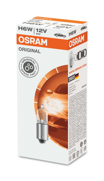 Osram HAL H6W 6W 125lm BAX9s 12V