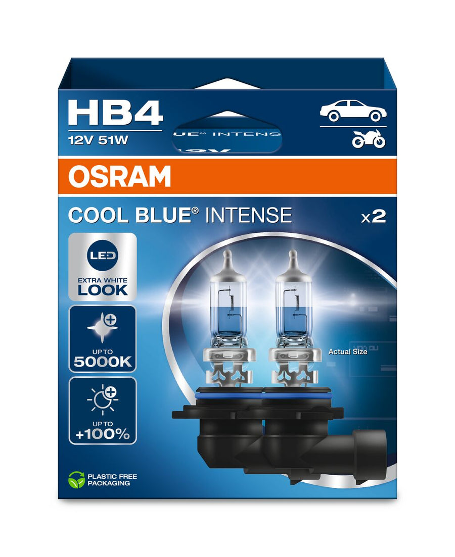 Osram HAL Cool Blue Intense HB4 51W 1095lm bis 5000k P22d 12V 2er Pack – Produktansicht