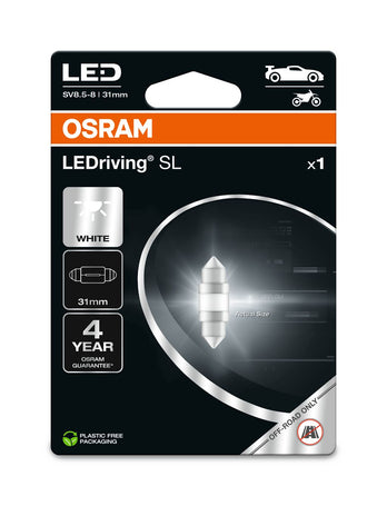 Osram LED LEDriving SL 6438 White C5W 1W 55lm 6000k SV8.5-8 12V