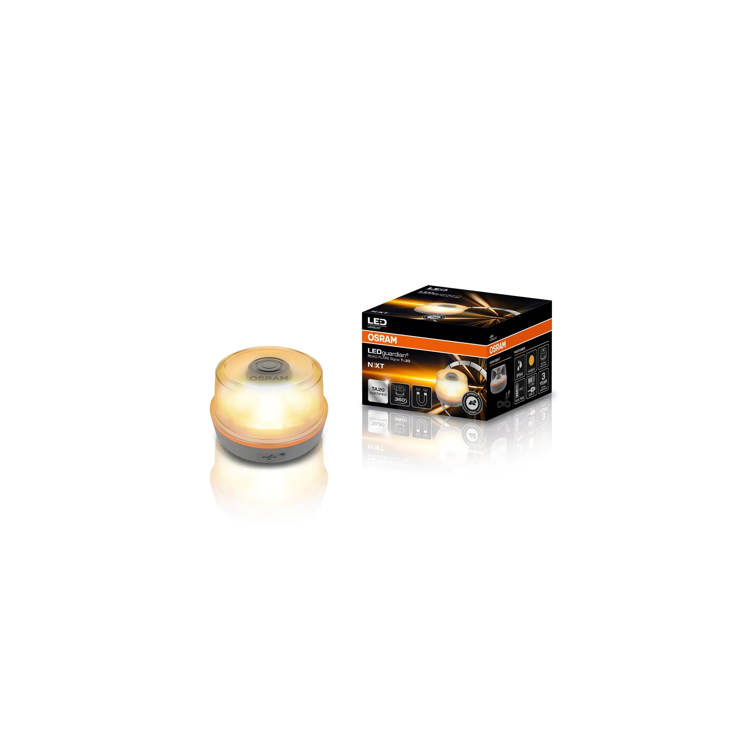 Osram LED LEDguardian Road Flare Signal TA20 NXT Warnleuchte 2000K