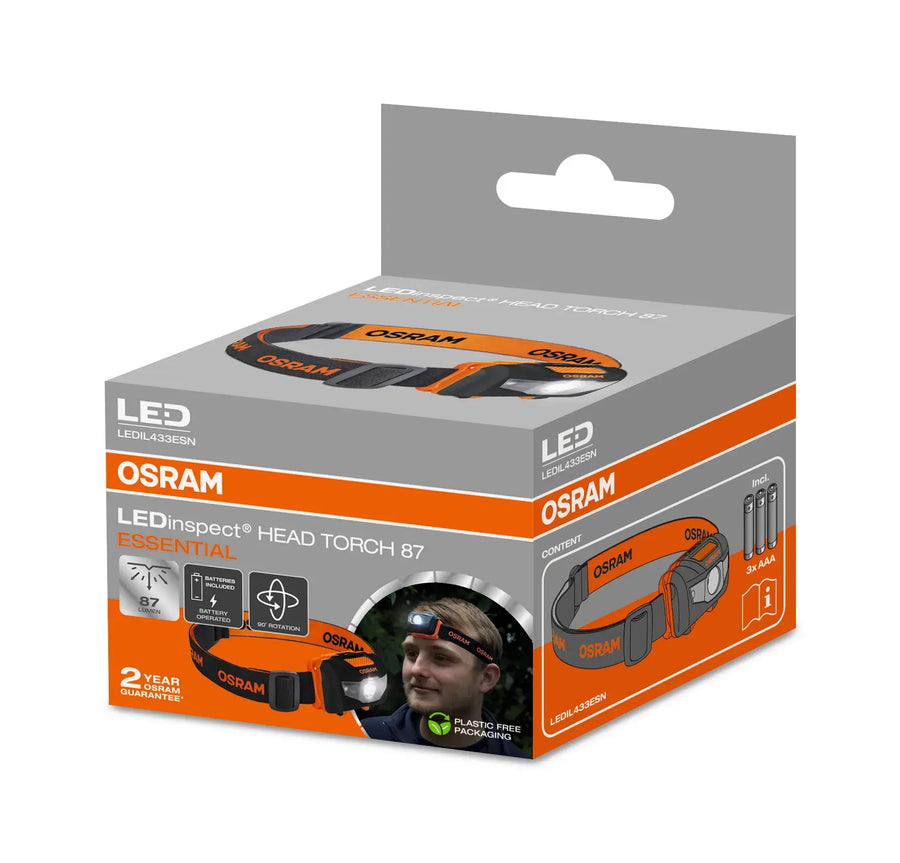 Osram LED LEDinspect Head Torch 87 Essential Inspektionsleuchte 1W 87lm
