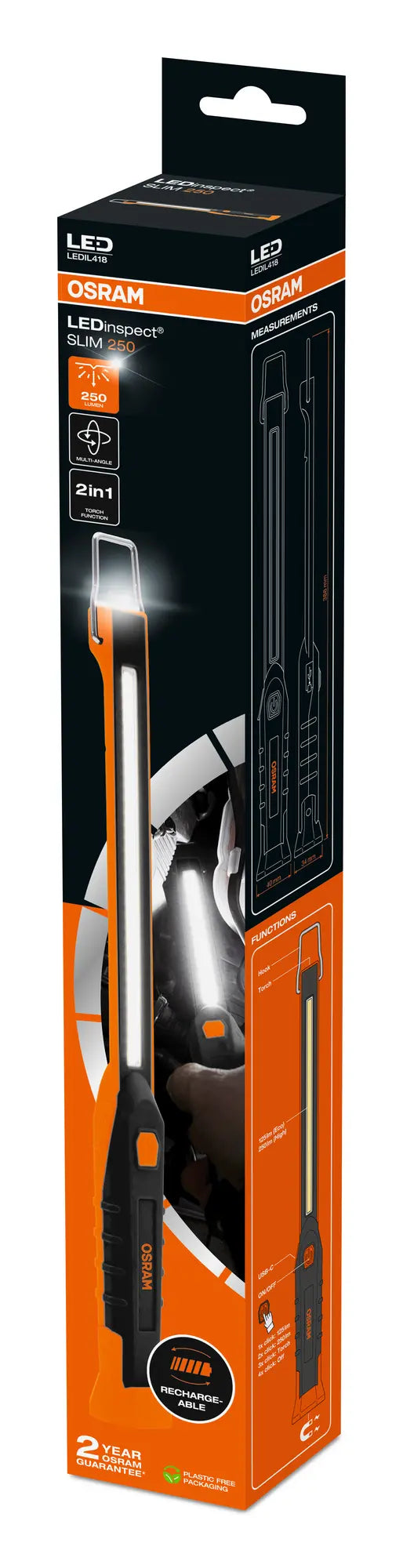 Osram LED LEDinspect Slim 250 Inspektionsleuchte 3W 250lm 6000K